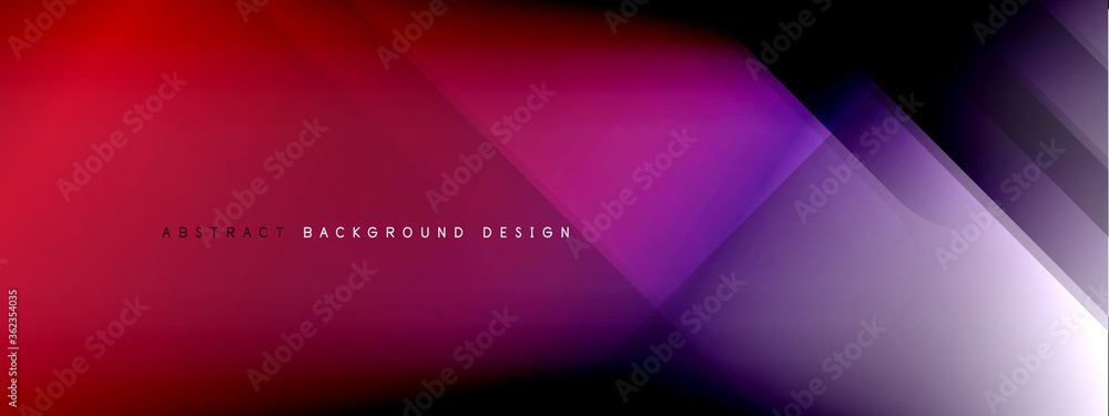 Motion concept neon shiny lines on liquid color gradients abstract backgrounds. Dynamic shadows and lights templates for text