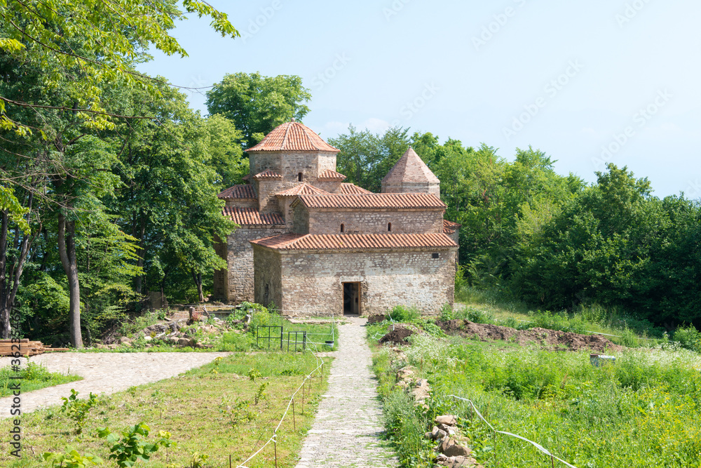 Dzveli Shuamta Monastery. a famous Historic site in Telavi, Kakheti, Georgia.