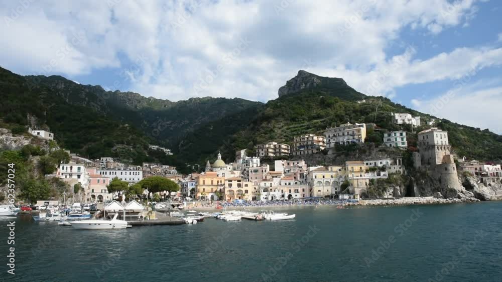 Panoramic view of Cetara, a small village on the Amalfi coast, Italy. Panoramic view of Cetara, a small village on the Amalfi coast, Italy.