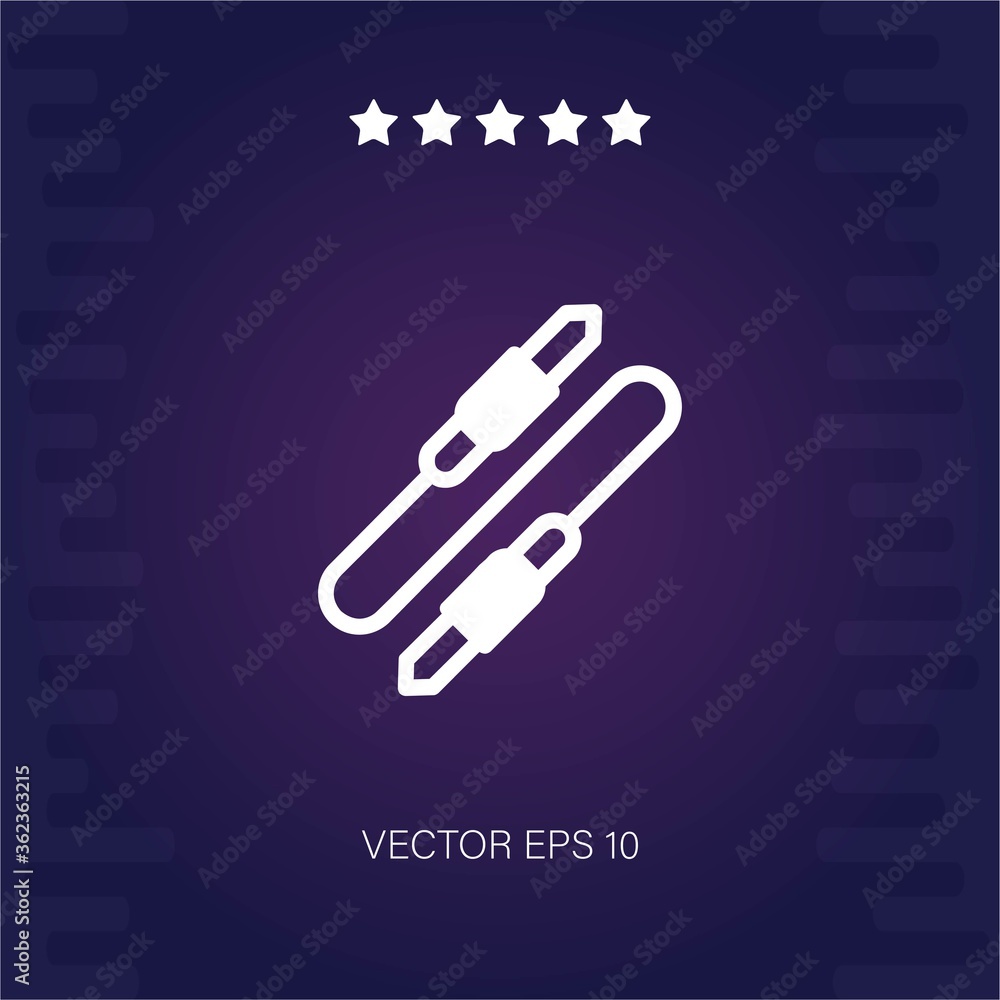 sound cables vector icon sound cables vector icon