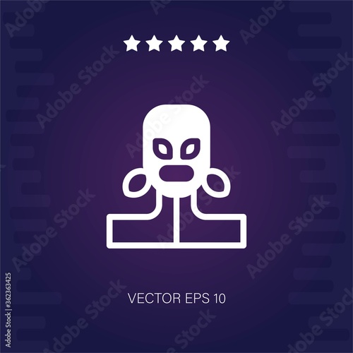 burglar woman vector icon
