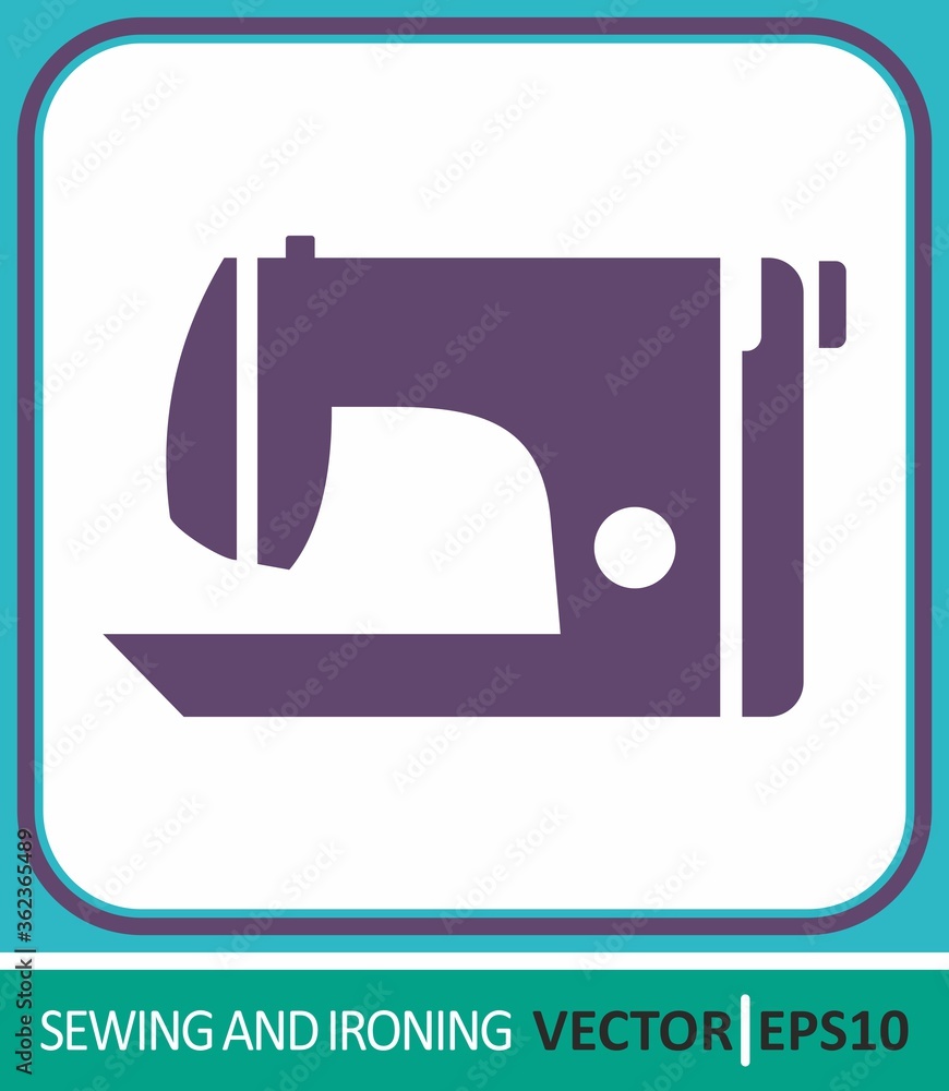 Sewing machine. Vector Icon. Simple vector illustration for graphic and web design.