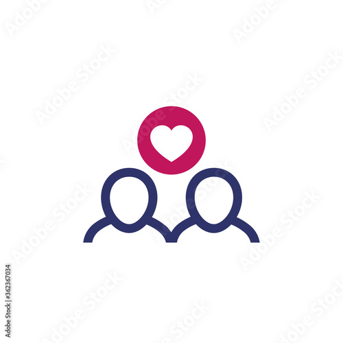 Happy customers and client retention icon