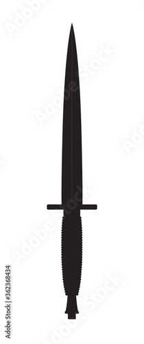 Commando Knife Silhouette