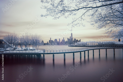 Manhattan New York IR photo long exposure