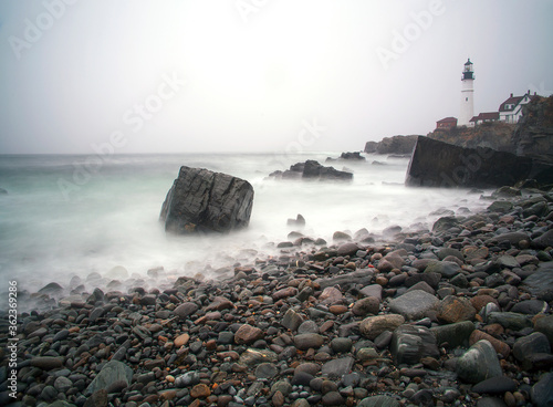 portland New England Lighthouses storm