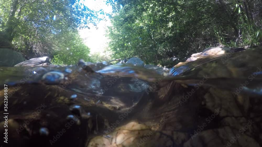high mountain water going down the river high mountain water going down the river