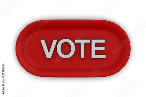red button with text vote o...
