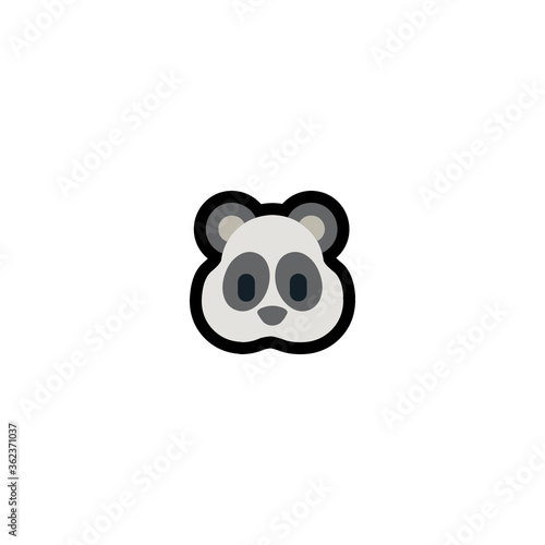 Panda face vector flat icon. Isolated panda illustration © streptococcus