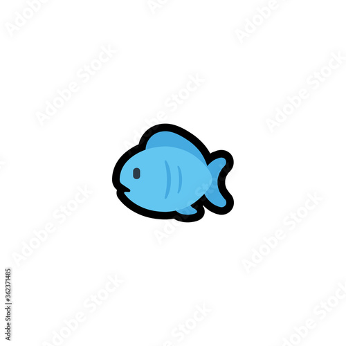 Fish vector flat icon. Isolated fish illustration © streptococcus