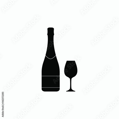 wine icon vector sign symbol isolated