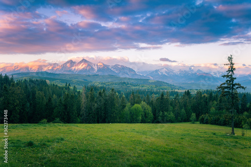 Panorama of Belianske Tatras