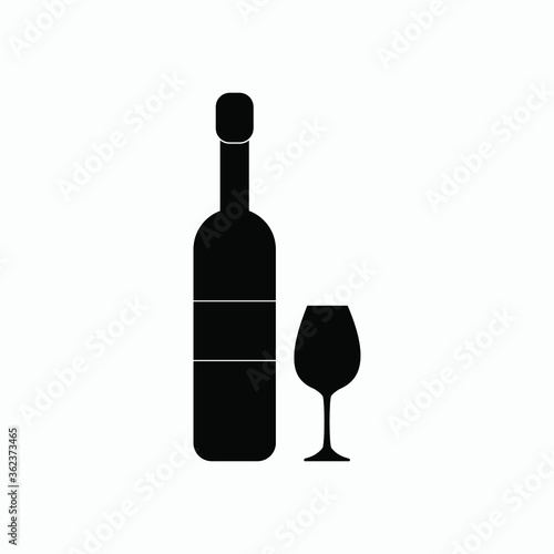 wine icon vector sign symbol isolated