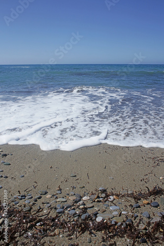 Rodakino beach crete island peristeres area summer background covid-19 season high quality prints photo