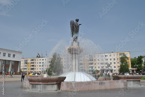 Photography fountain in moscow