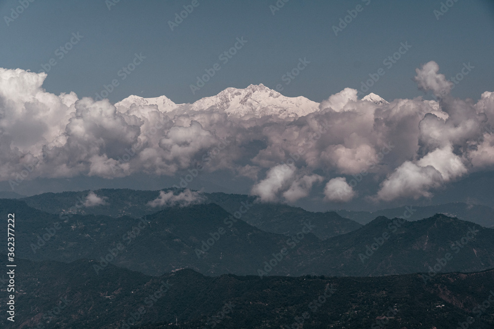 Mountains with Clouds