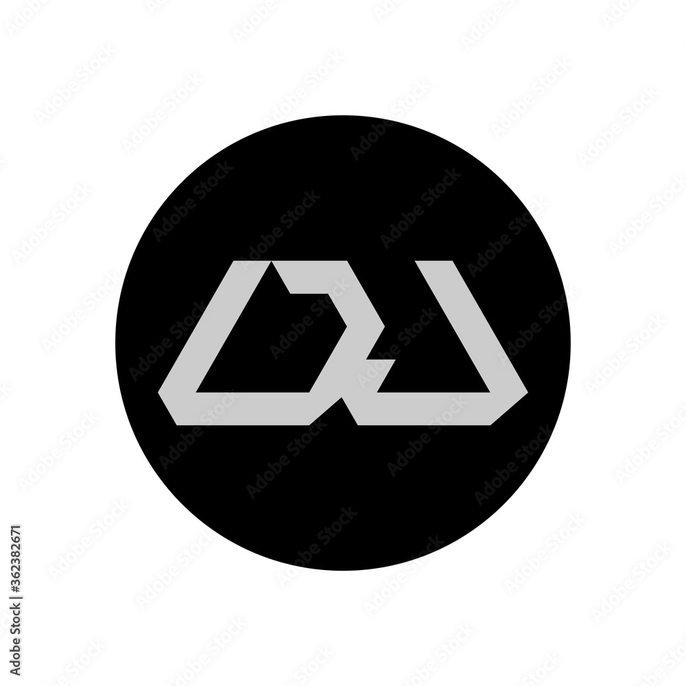 DJ Letter Logo Design With Simple style DJ Letter Logo Design With Simple style