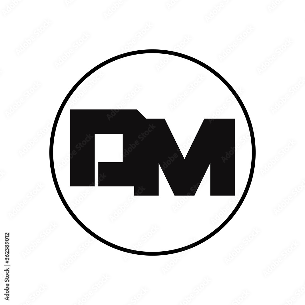 DM Letter Logo Design With Simple style DM Letter Logo Design With Simple style