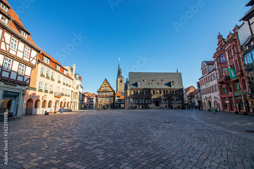 Rathaus in Quedlinburg im Harz 