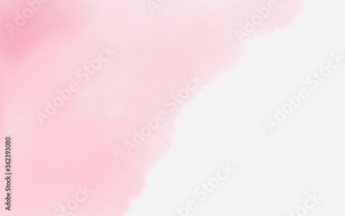 abstract pink watercolor background with copy space 