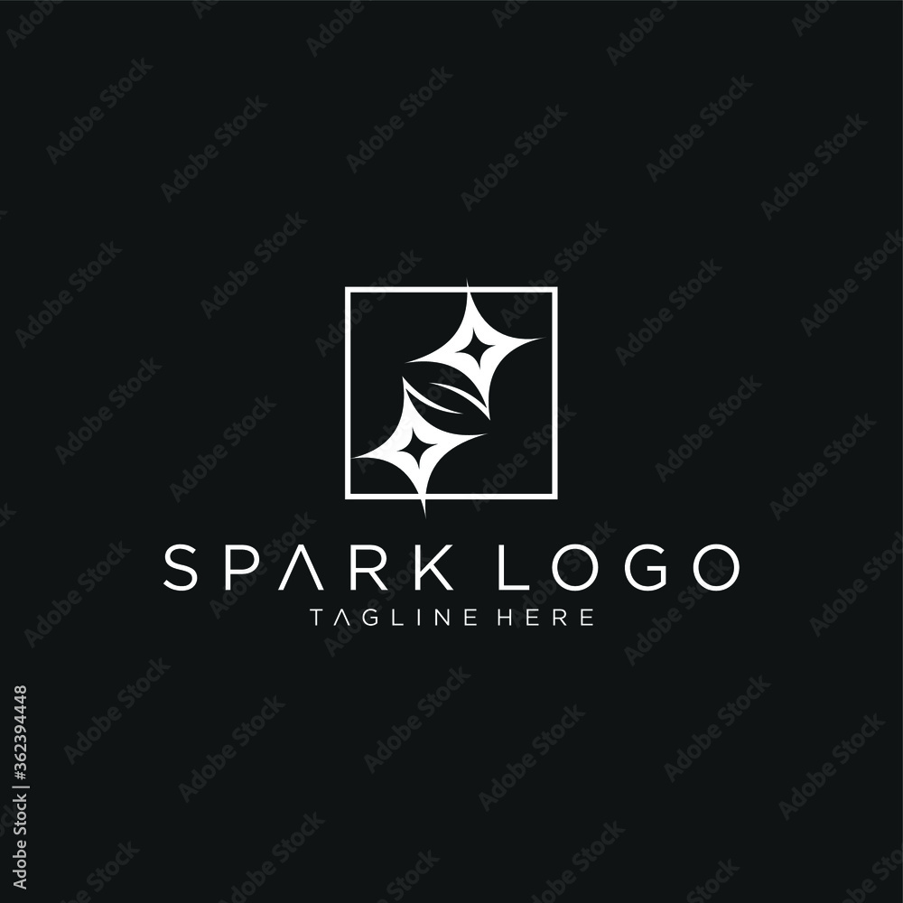 spark logo graphic vector icon spark logo graphic vector icon