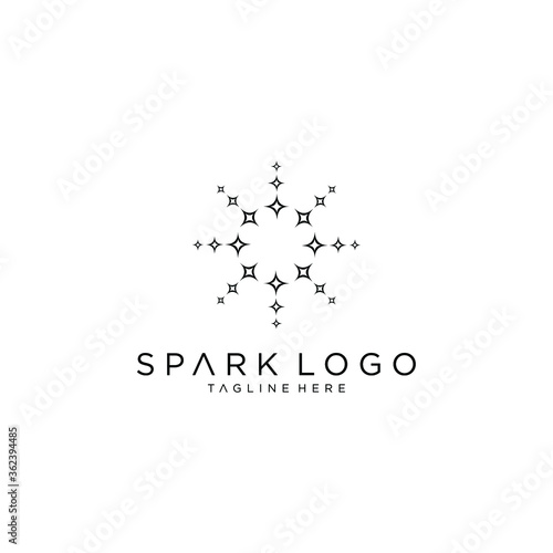 spark logo graphic vector icon