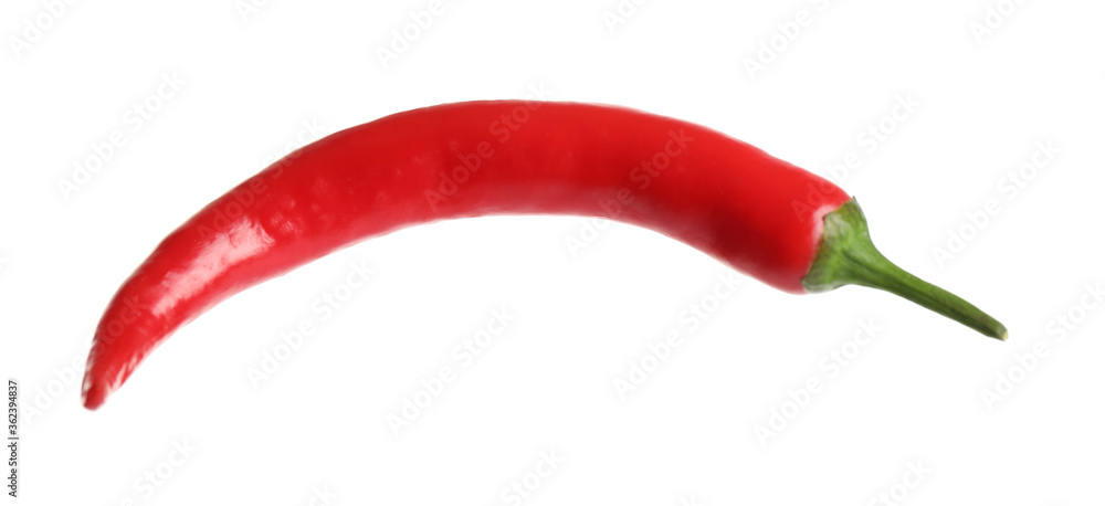 Red hot chili pepper isolated on white Red hot chili pepper isolated on white