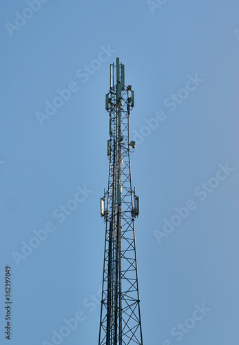 Mobile mast in the forest outside Stockholm at Värmdö