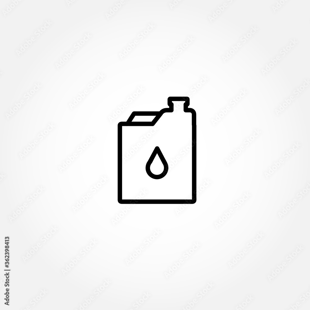 petrol cancanister. vector oil can line icon. petrol cancanister isolated line icon petrol cancanister. vector oil can line icon. petrol cancanister isolated line icon