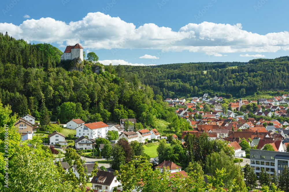 Panorama der Gemeinde Straßberg im Zollernalbkreis