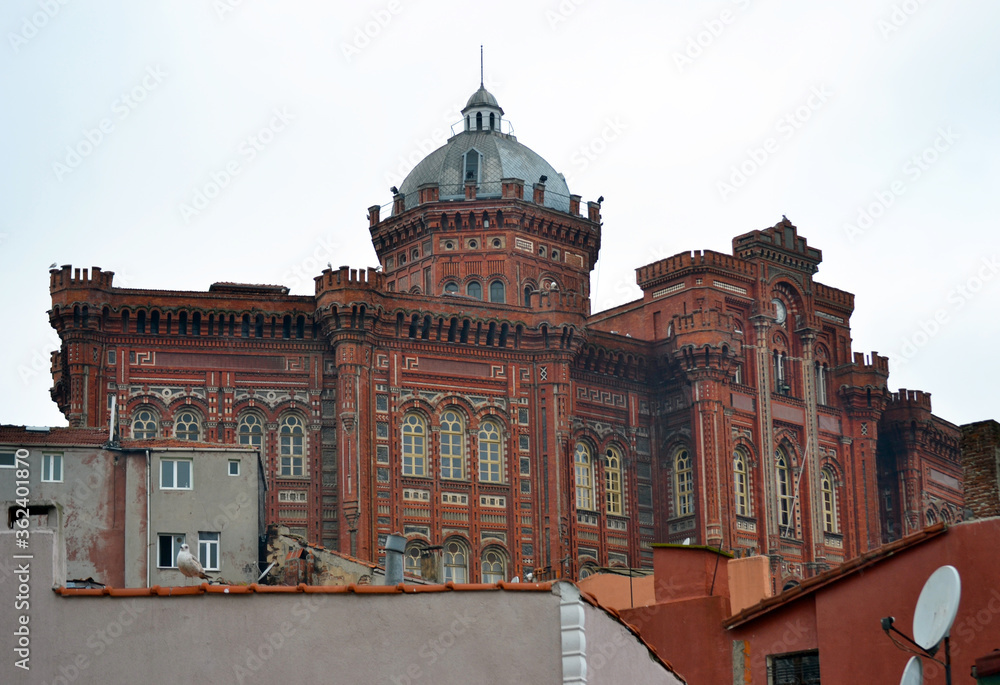 The exterior is a brick-built historical building.