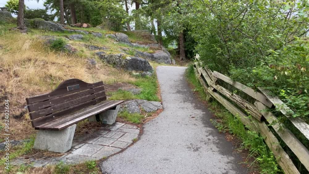 View at Trail in Park in Vancouver, Canada. View at Trail in Park in Vancouver, Canada.
