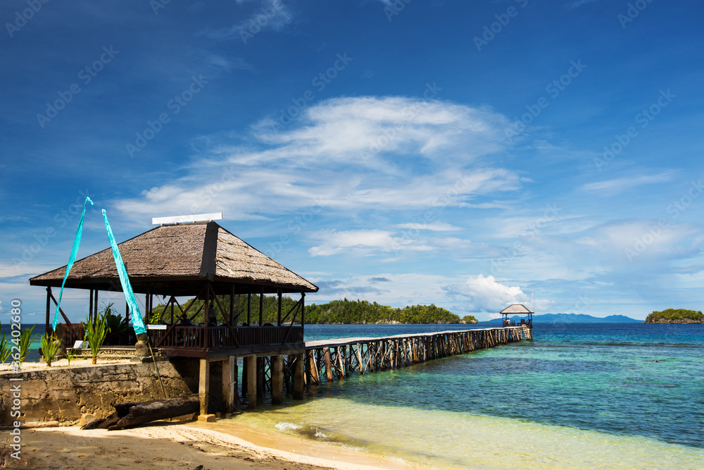 Scenic Togean island, Sulawesi, Indonesia