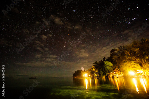 Landscape of Togean island in the night photo