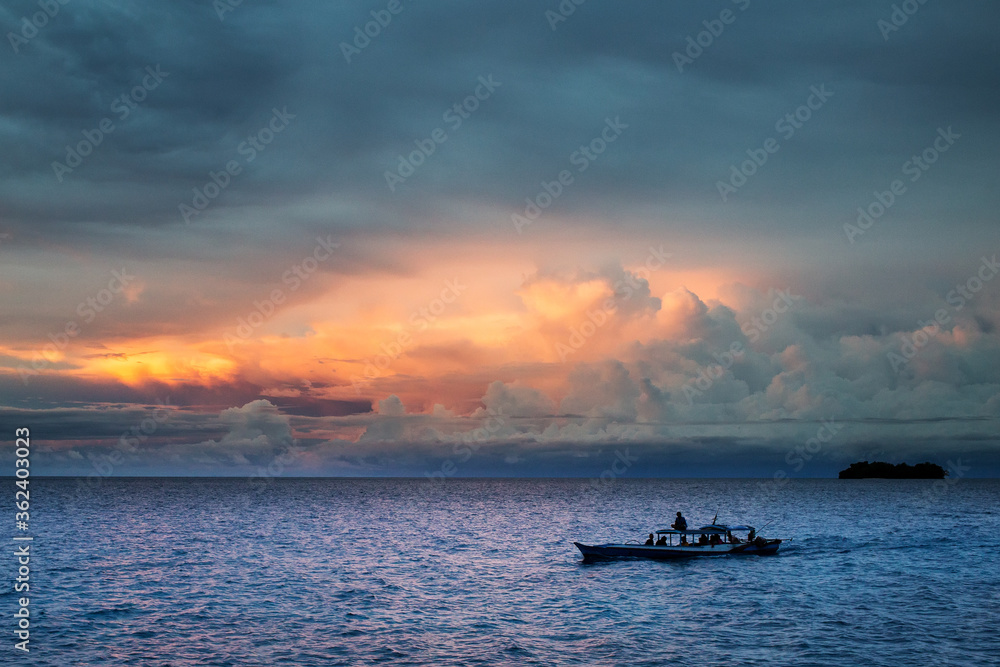 Evening at Togean island