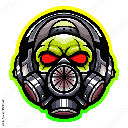 Toxic esport logo mascot design