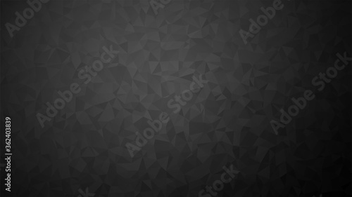 Low poly black background. 
