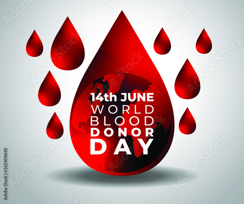 medical concept background for world blood donor day-14th june