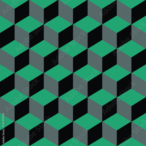 Colourful 3D cube pattern designs