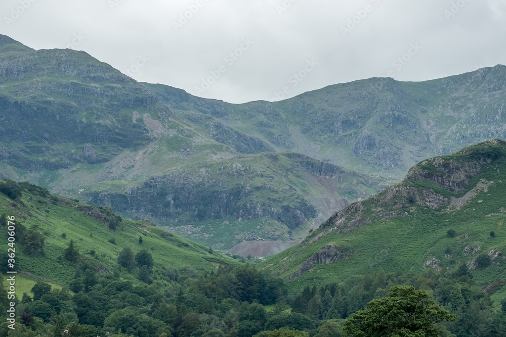 Naklejka premium Hills Surrounding Coniston, Lake District.