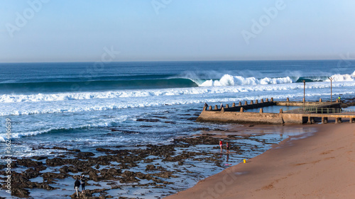 Beach Tidal Pool Blue Waves Panoramic Landscape