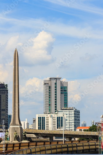 Victory Monument (Anusawari Chai Samoraphum) is an obelisk monument in Bangkok, Thailand. The monument was erected in June 1941 to commemorate the Thai victory in the Franco-Thai War. photo