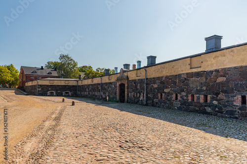 View of Suomenlinna fortress near Helsinki, Finland