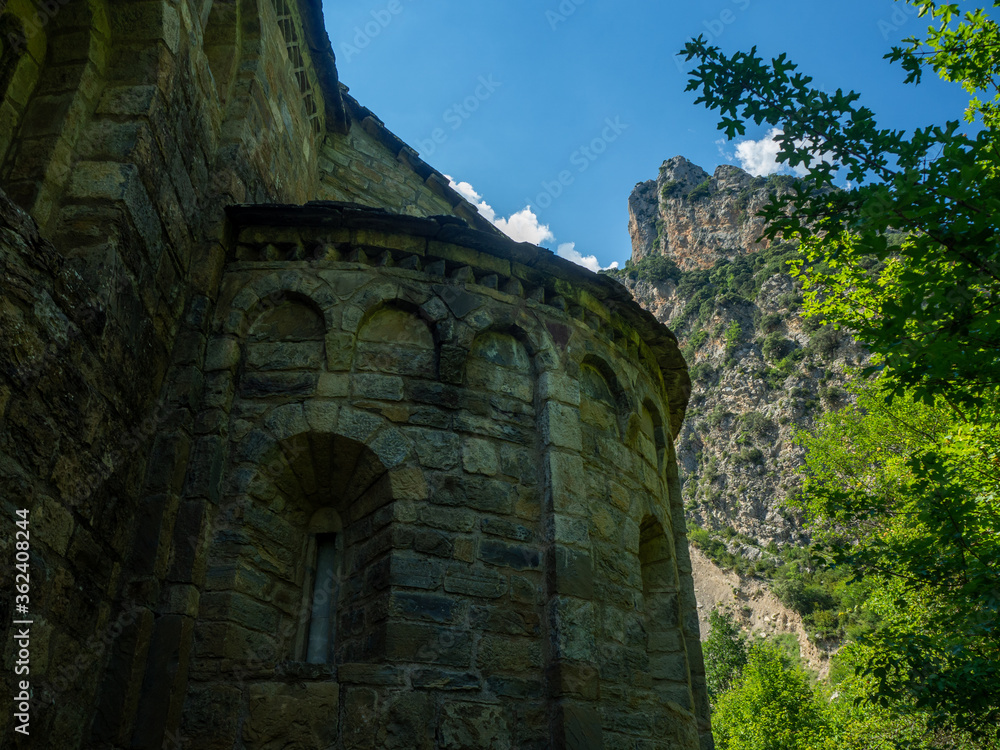 views of the surroundings of the obarra monastery in the province of huesca aragon spain views of the surroundings of the obarra monastery in the province of huesca aragon spain