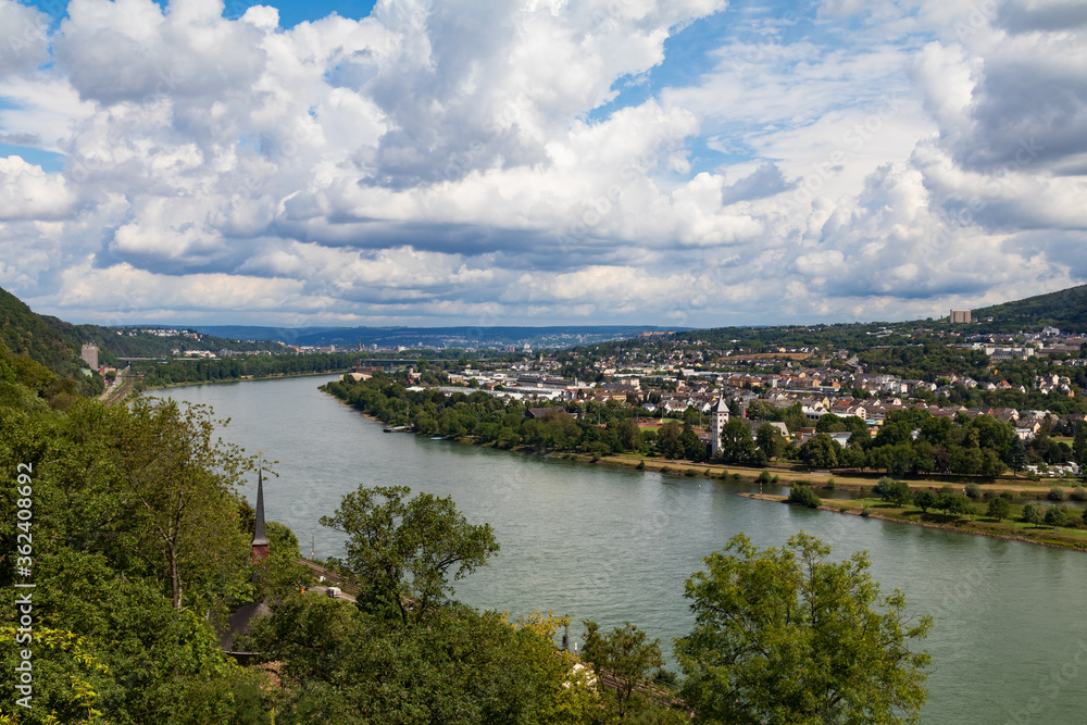 View from Castle Stolzenfels, Koblenz, Germany