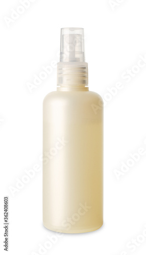 Spray bottle golden isolated