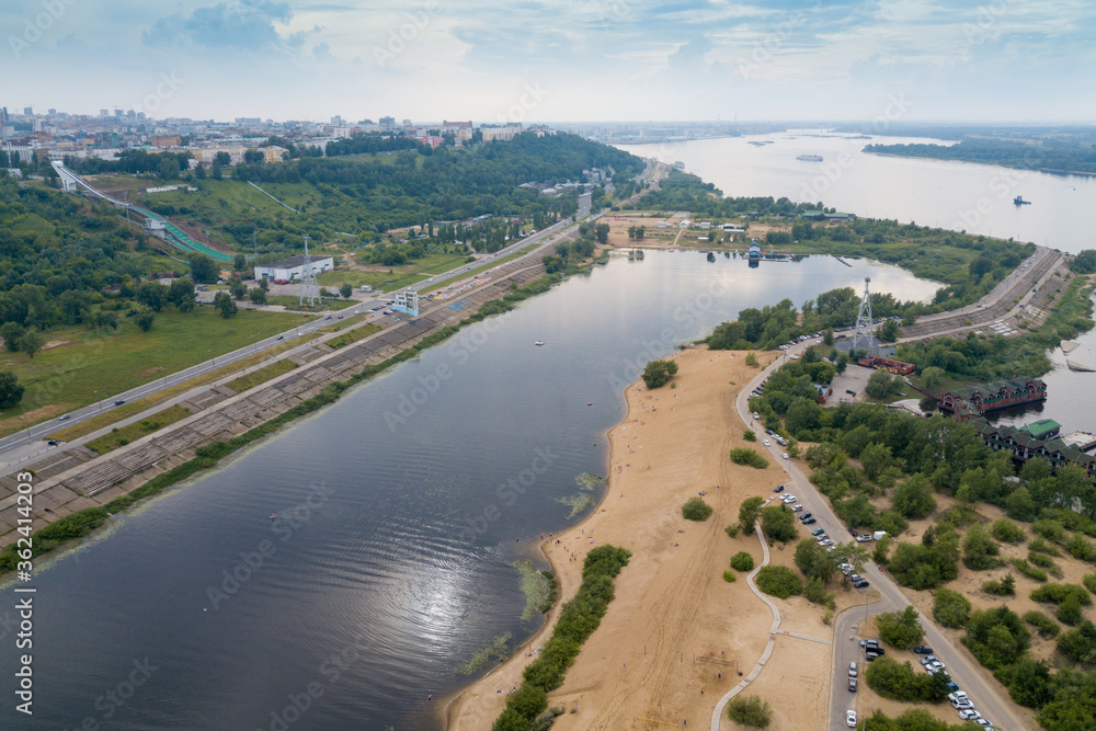 view of the rowing channel in Nizhny Novgorod