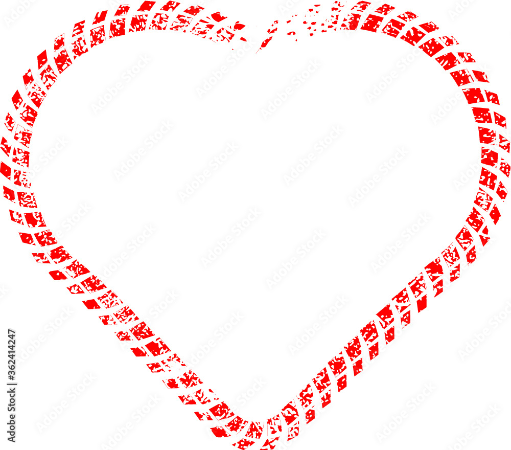 Fototapeta premium Tire tracks . Vector Tire Car Logo . Auto wash Service icon ,