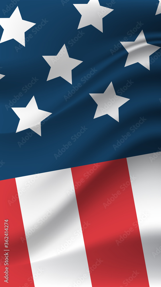 Fototapeta premium United states flag American independence day celebration