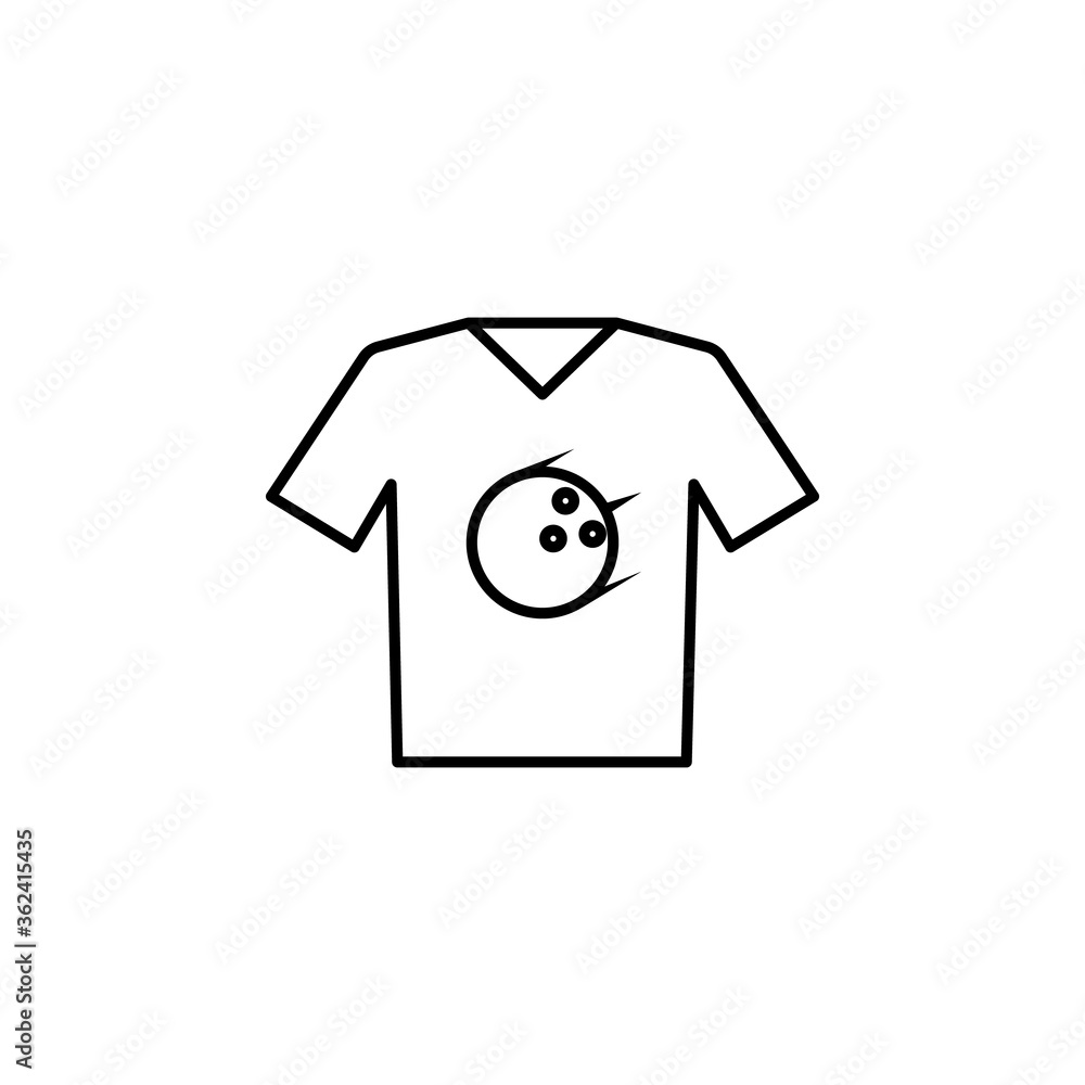 bowling, shirt line icon. Signs and symbols can be used for web, logo, mobile app, UI, UX bowling, shirt line icon. Signs and symbols can be used for web, logo, mobile app, UI, UX